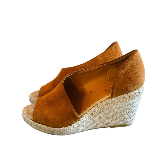 Vince Sonora Cashew Brown Espadrilles Wedges, Size 7 - Picture 8 of 11
